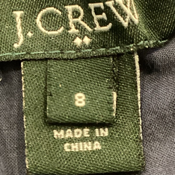 J Crew Sidewalk Blue & White Polkadot Linen Skirt, Size 8 - Picture 10 of 10